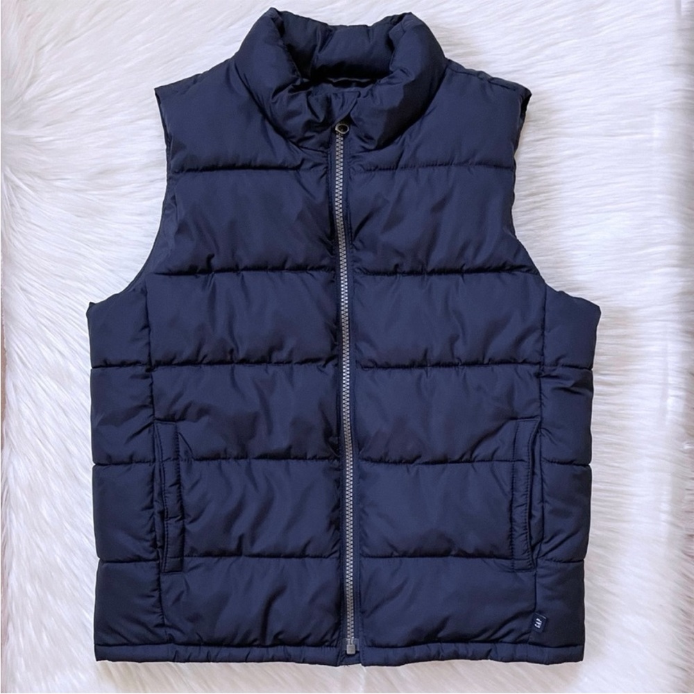 Gap Kids Boys’ Puffer Vest In Navy Blue